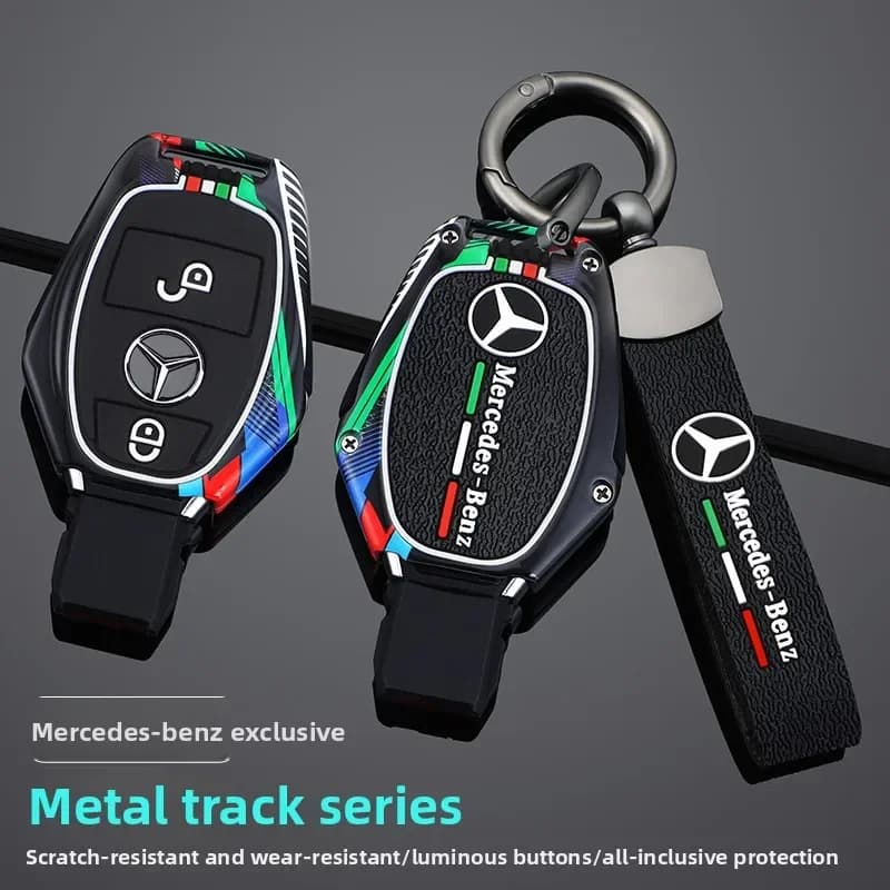 2 3 Buttons Car Key Case Cover Fob For Mercedes Benz A B C E Class GLS GLA GLK GLC CLS CLA W204 W205 W212 W463 W176