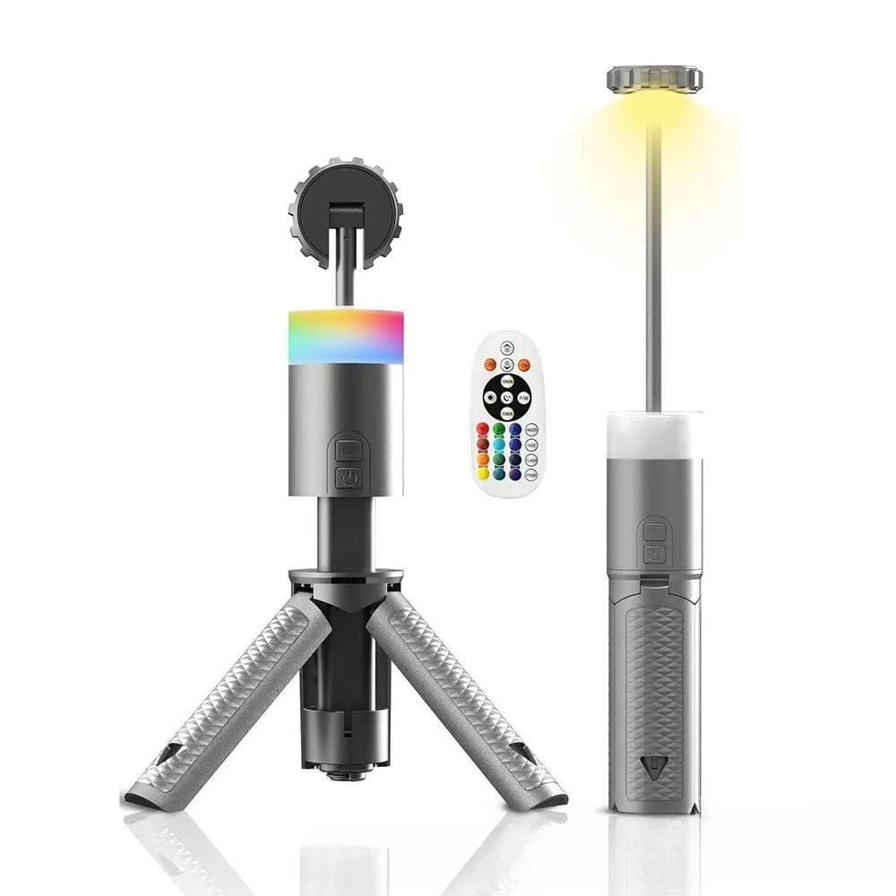 Outdoor Portable Camping  Long Battery Life with  Control Ambient  Multifunctional Aluminum Alloy Retractable Bracket Light