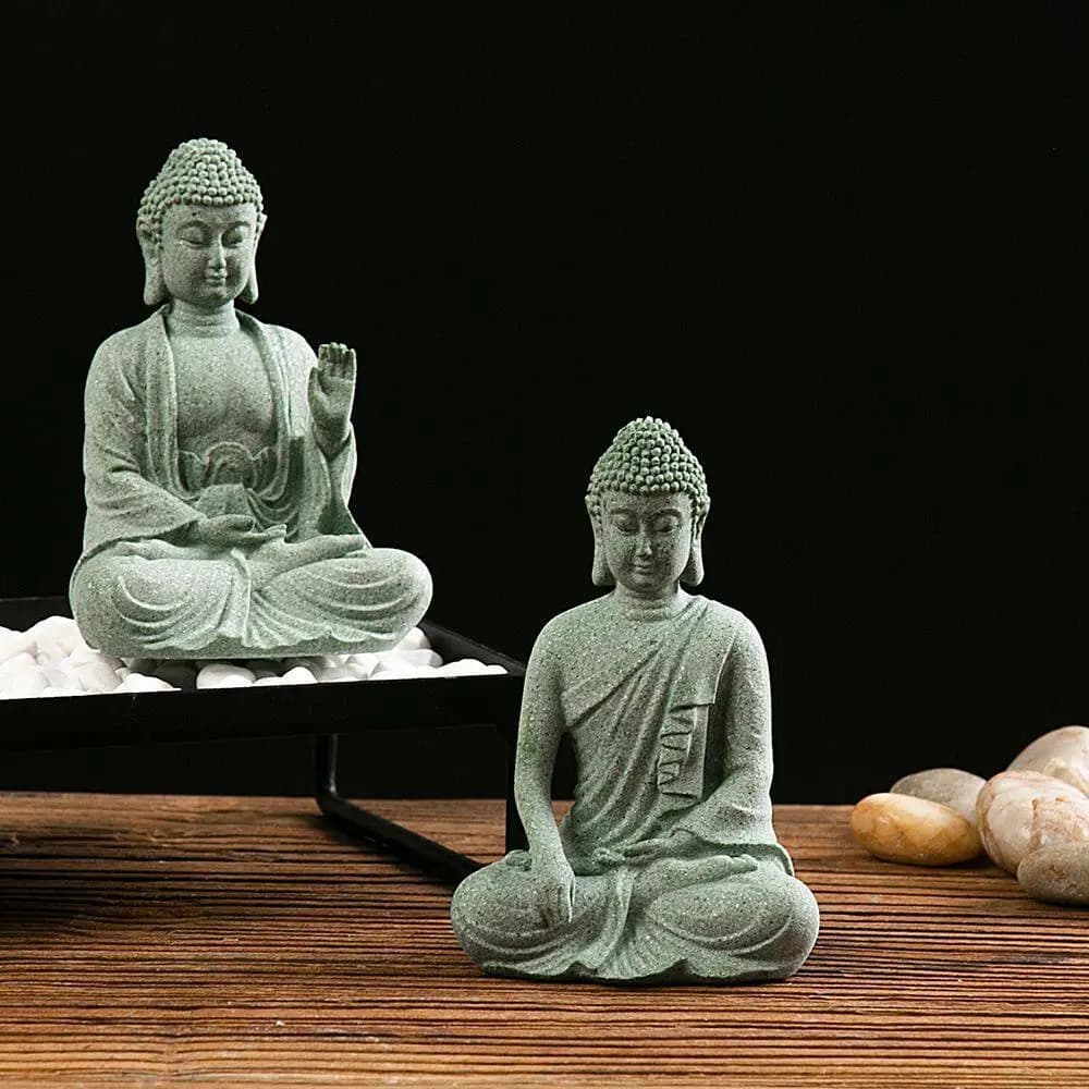 Cz chinoiserie buddha fish tank landscaping ornaments amitabha buddha stone small sculpture bonsai micro landscape decoration