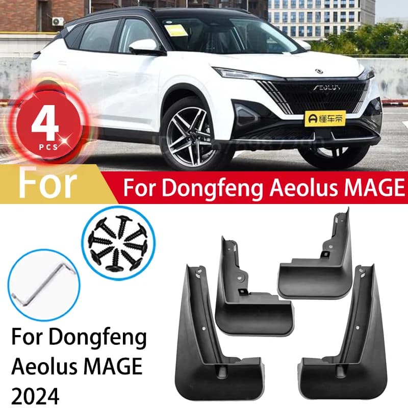 For Dongfeng Aeolus MAGE 2024 2025 Mud Flaps Splash Guards MudFlaps Front Rear Fender Mudguards Car Accessories