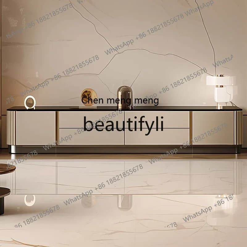 N178 G  Rock slab TV cabinet livin room, storae locker interated hih-end lare flat floor home TV cabinet
