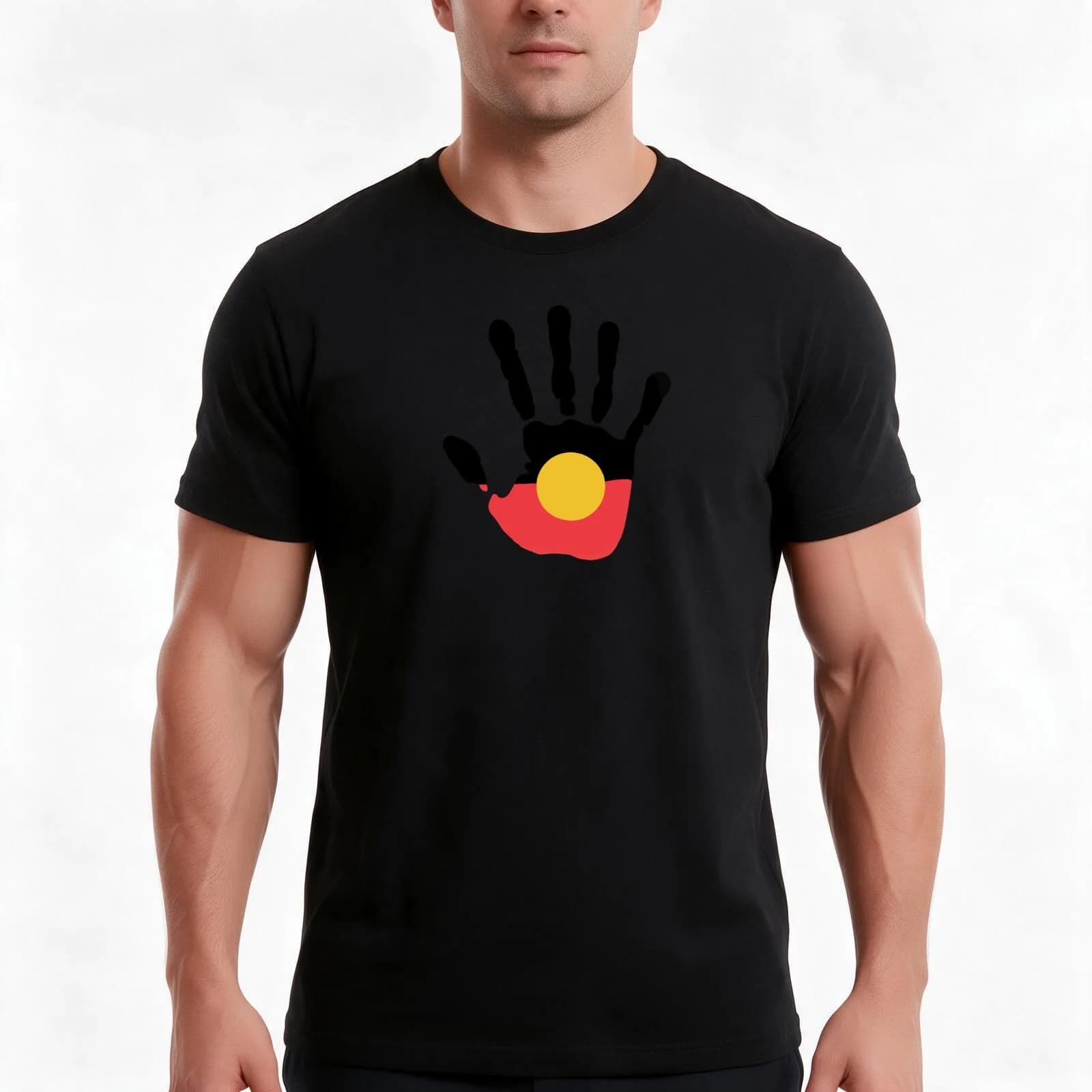 Aboriginal Flag Aboriginal Lives Matter T-Shirt, Summer Casual Cotton Tee, Oversized Streetwear Tops, Vintage Graphic Print