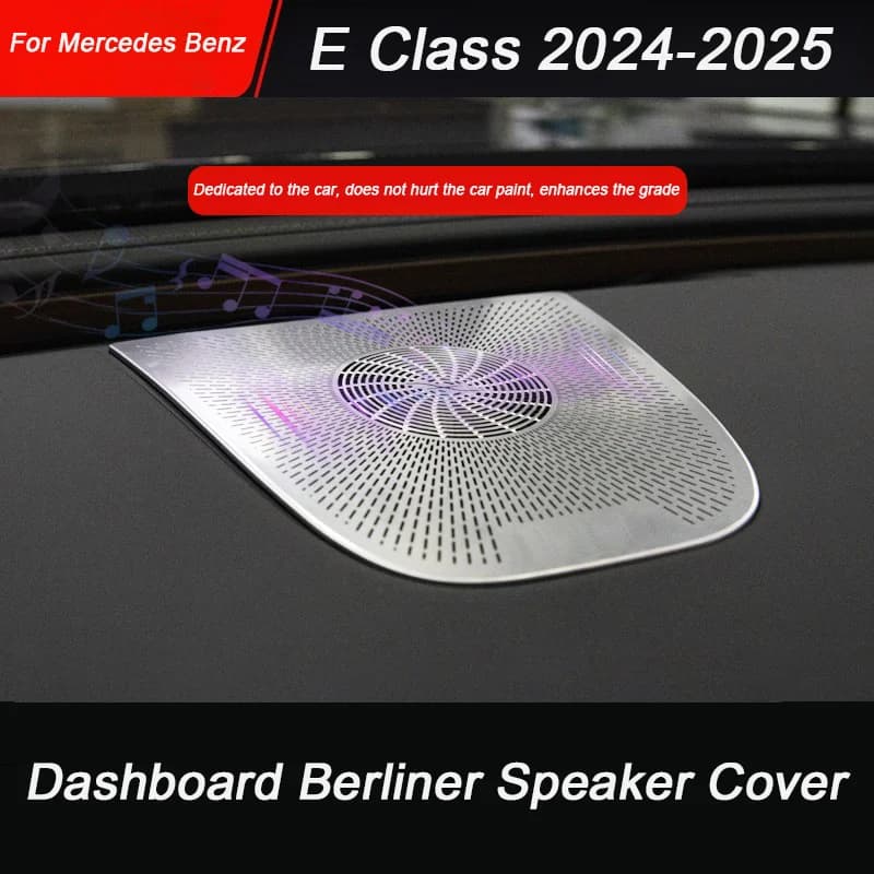 For Mercedes Benz E Class W214 2024 2025 Car Central Control Dashboard Horn Cover Audio Speaker Panel Protective Accessories