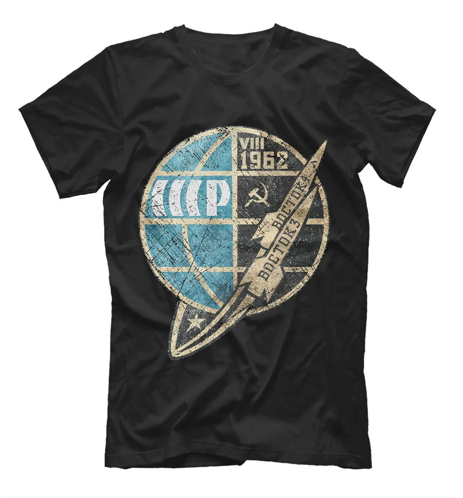 CCCP Rocket-Carrier Vostok Soviet Space Programm T-Shirt. Summer Cotton Short Sleeve O-Neck Mens T Shirt New S-3XL