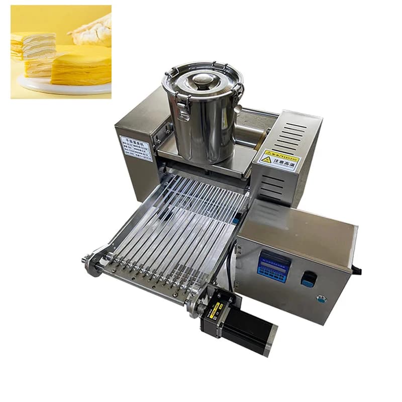 Automatic Mousse Thousand Layer Cake Making Machine Chesse Crepe Cake Machine