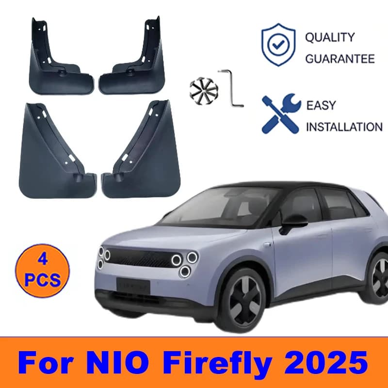 4Pcs Mud Flaps For NIO Firefly 2025 - Splash Guards Front & Rear Wheel Fender Mudguards Car Exterior Protection Accessories