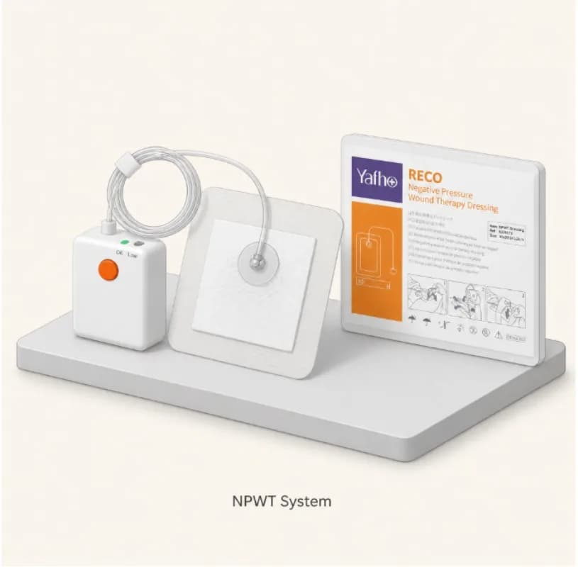 NPWT Wound Care System One Button Operation Portable Negative Pressure Therapy Pump for Easy Daily Use