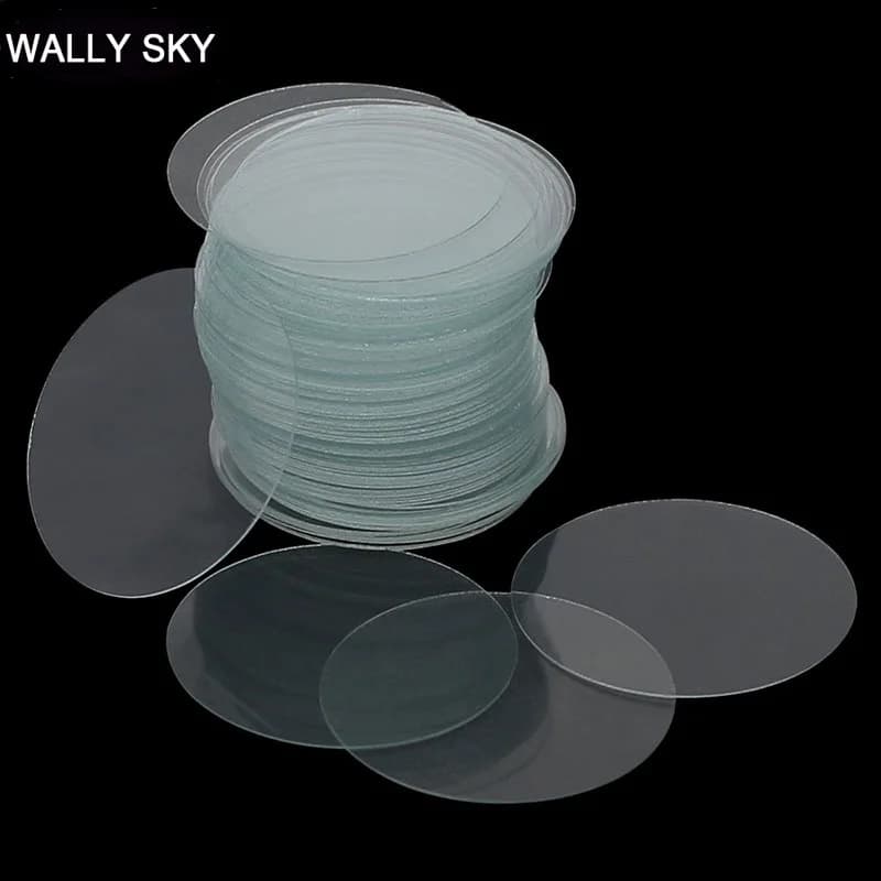 100 Pieces Round Coverslip Laboratory Consumables Are Available in Various Sizes Microscope Glass Cover Slide