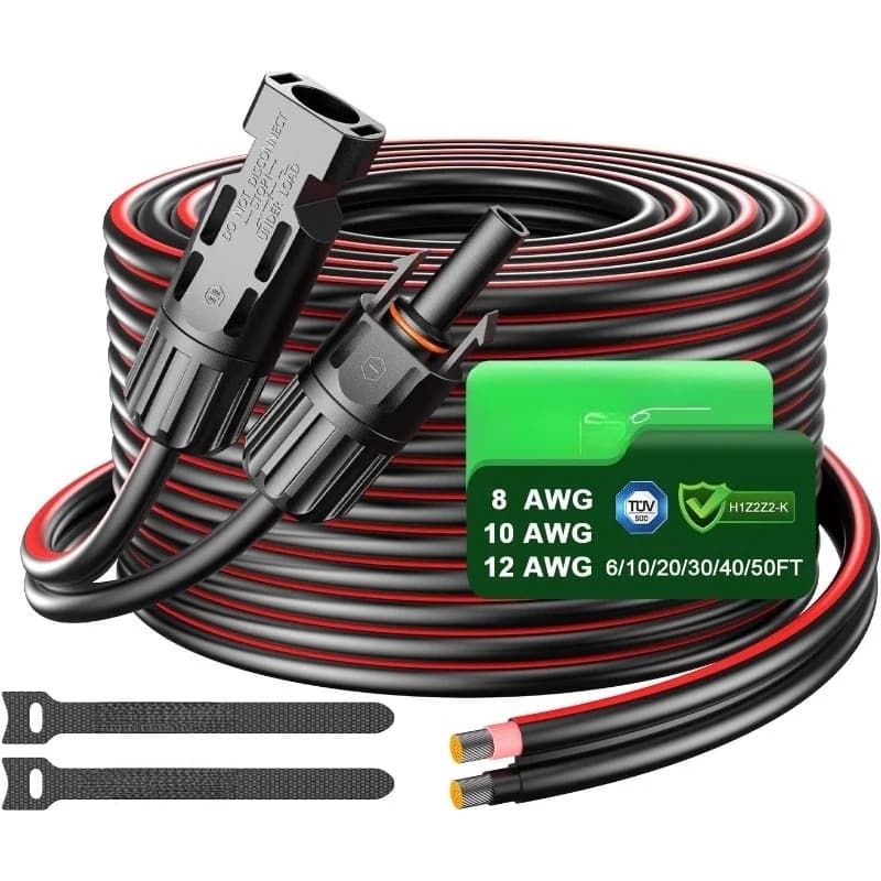 AWG Panel Extension Cle ft mm PV Wire with Connectors RV System