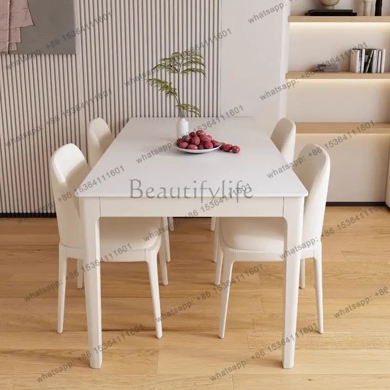 LJY Kitchen Restaurant Dining Table Wall Luxury Creative Mid Century Safe Dining Table Lounge Service Muebles Living Room Furnit