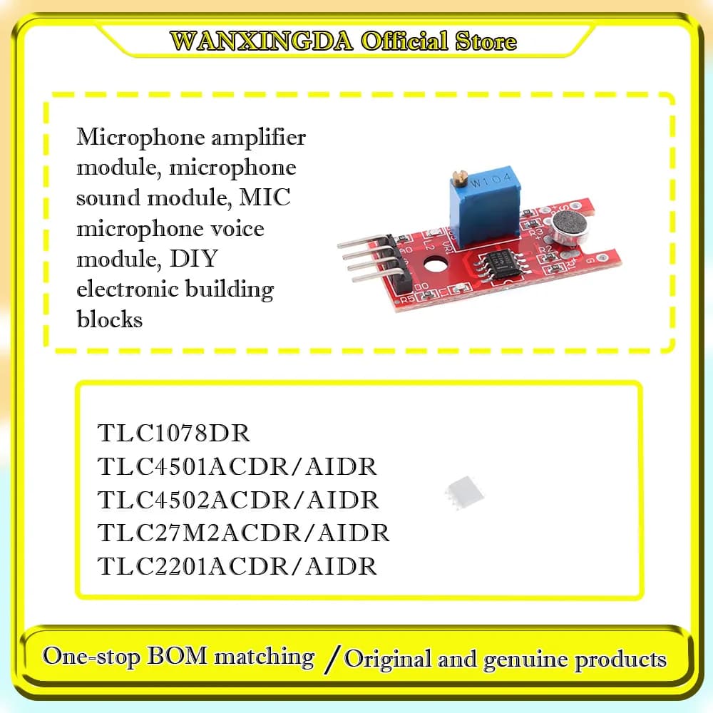 TLC4501 4502 27M2 2201 AC ACD ACDR AI AID AIDR 1078DR Microphone amplifier module, microphone sound module, voice module