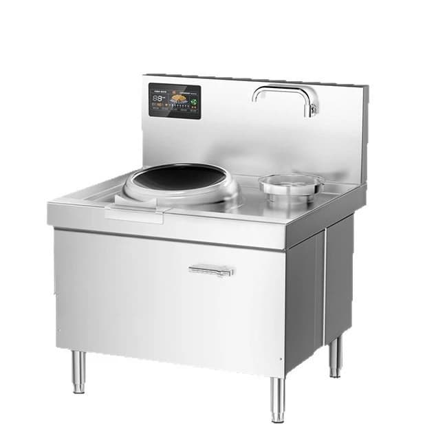 pot stove Commercial high-power concave induction cooker Canteen beef and mutton soup pot Single double head large frying stove
