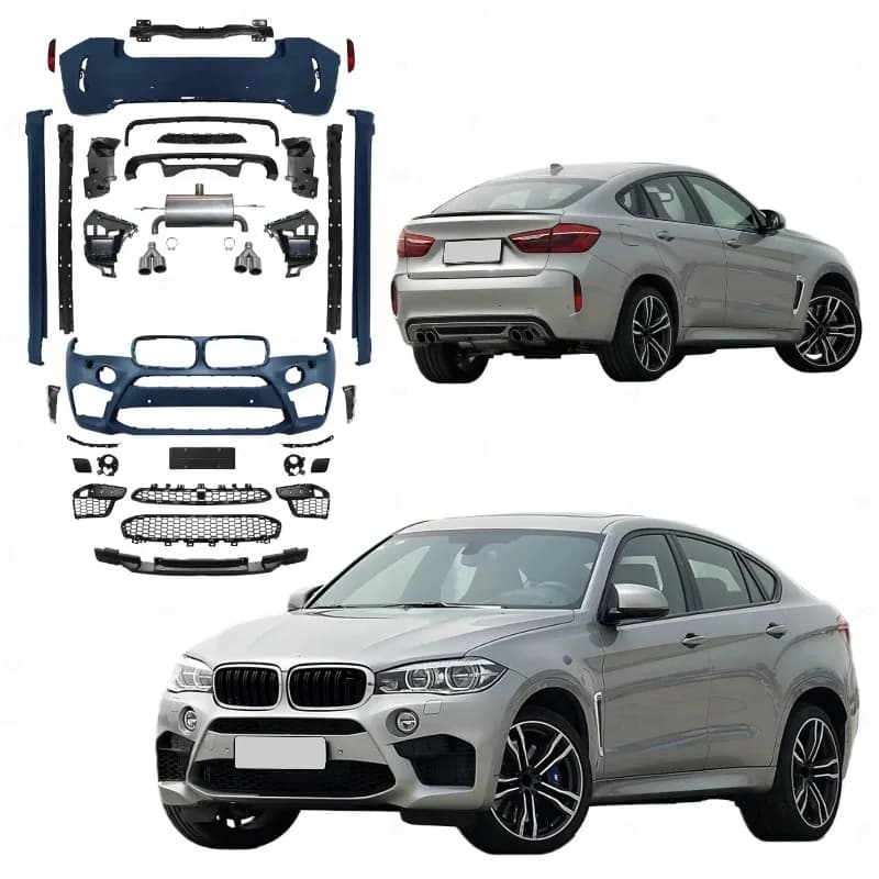 Automotive Rear Diffuser Body Kit Modification Set Fit for Selected SUV Model 2014-2019