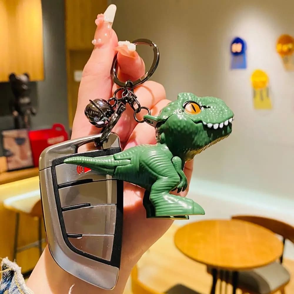 Cartoon Dinosaur Tyrannosaurus Rex Doll Keychain Bite Hand Simulated Dinosaur Hand Biting Dinosaur Keyring Plastics Fashion