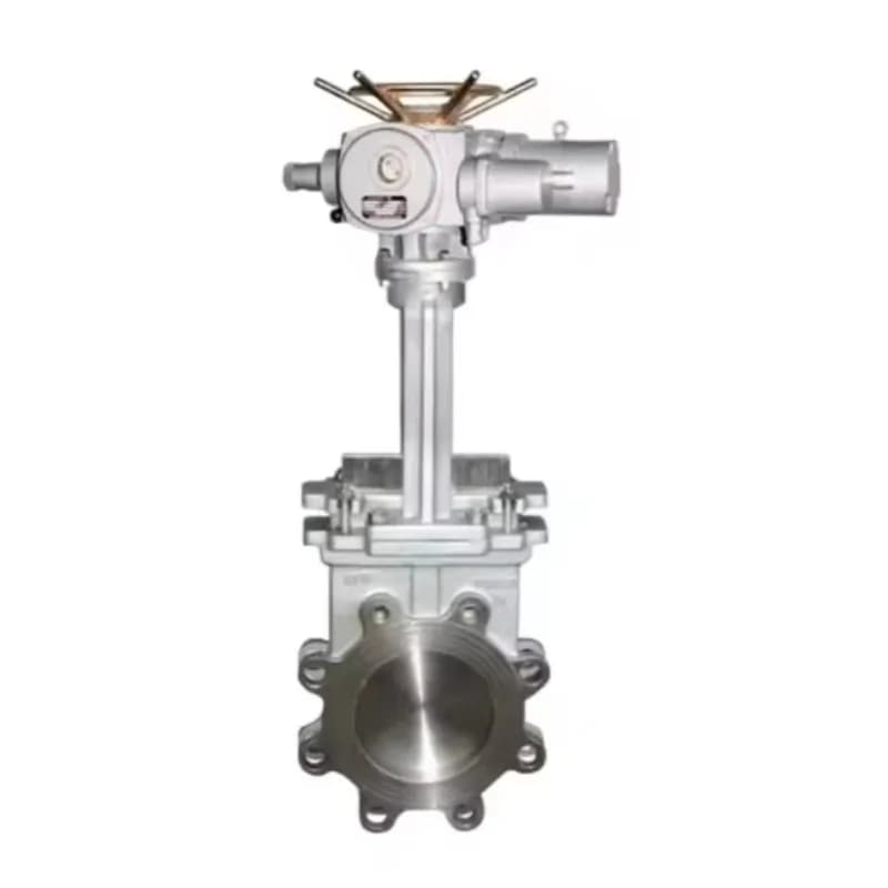 API 16inch 32inch Electric Knife Gate Valve | WCB Cast Steel Body with Bevel Gear Operator | Flange Connection