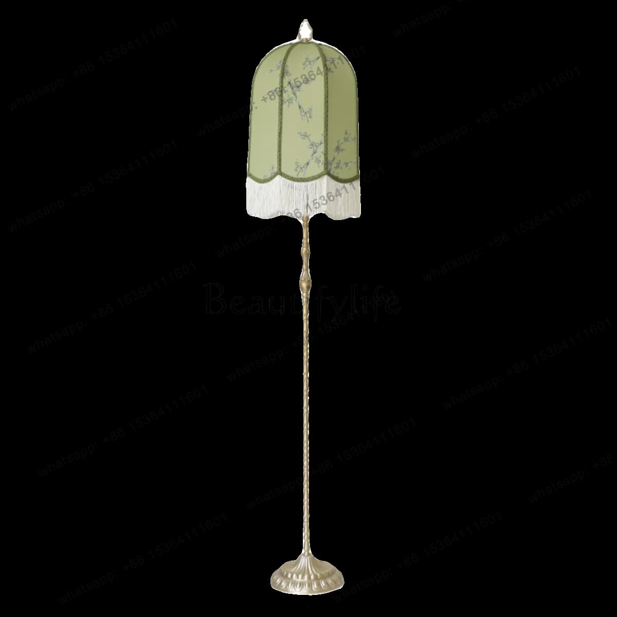 New Chinese lantern floor luminous object Chinese style fabric retro luminous jewelry