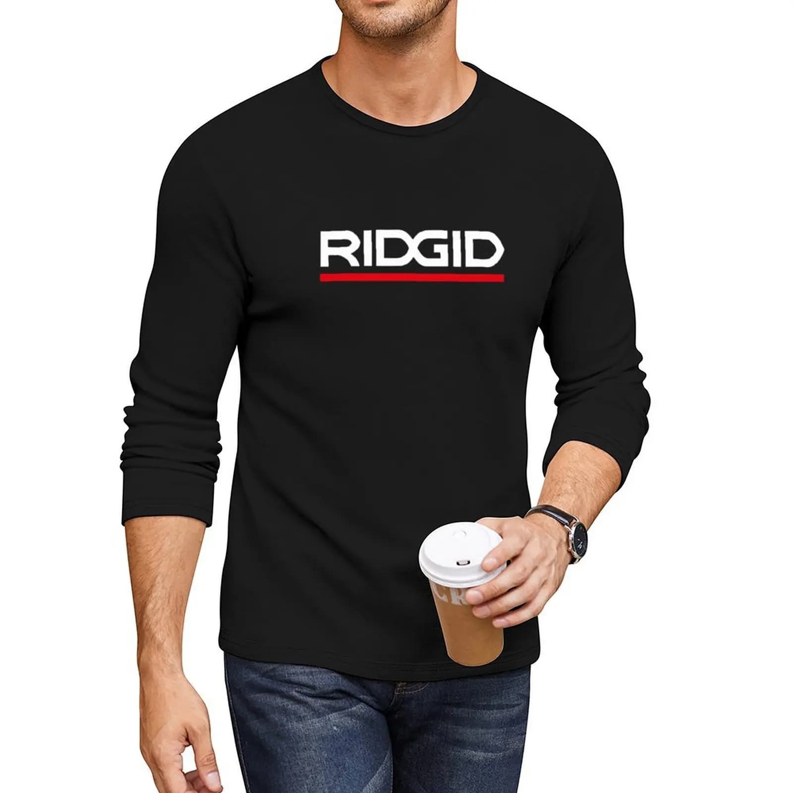 RIDGID Long T-Shirt graphics t shirt heavyweight t shirts quick-drying t-shirt Oversized t-shirt clothes for men