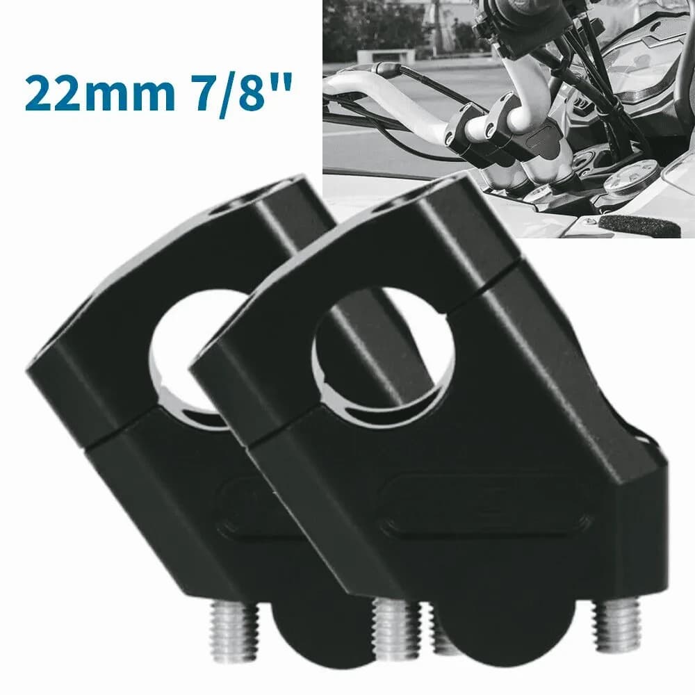 Elevadores  manillar para Suzuki Yamaha, montaje  barra estándar, extensión  splazamiento trasero, 22mm, 7/8 pulgadas