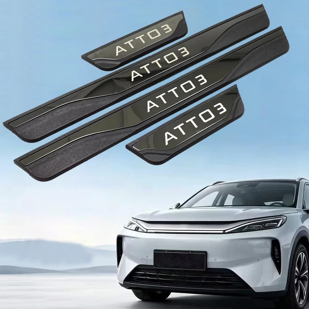 Car Door Entry Sill Plate Scuff Protector Trim For BYD ATTO 3 2026 Auto Threshold Styling Exterior Decoration Accessories