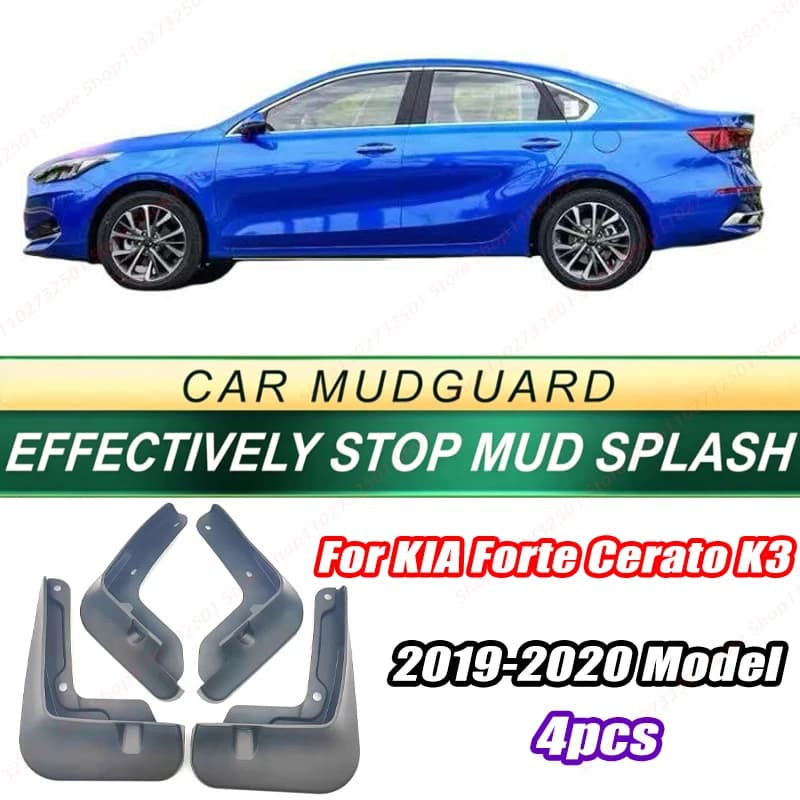 For KIA Forte Cerato K3 2019-2020 Model 4PCS Front Rear Mud Flaps Splash Guards Fender Mudguards Auto Accessories