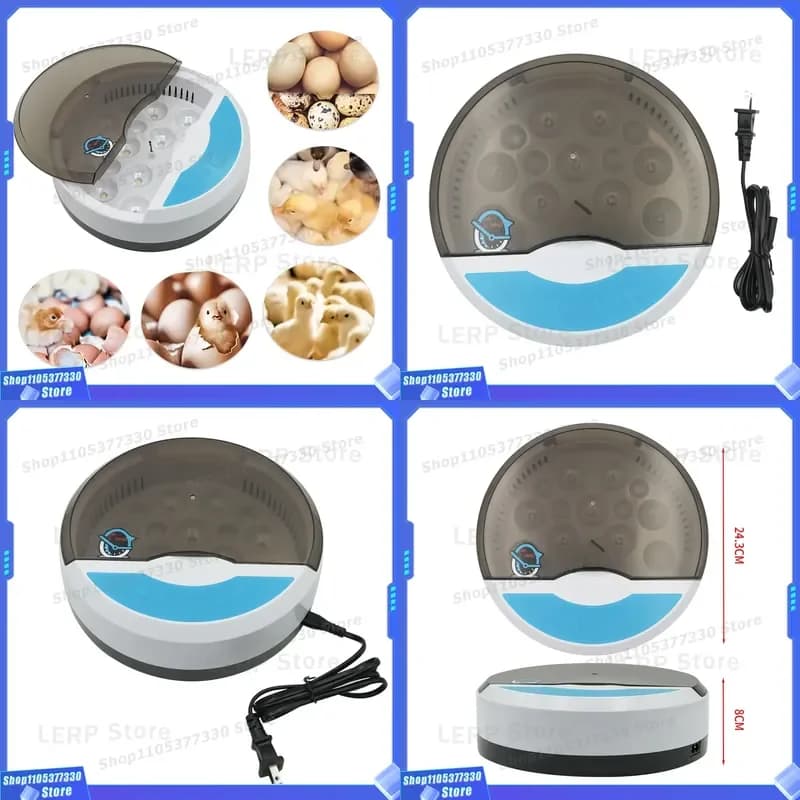 Smart Automatic Egg Incubator for Chicken Parrot Small Household Hatching Machine Intelligent Temperature Control Device for