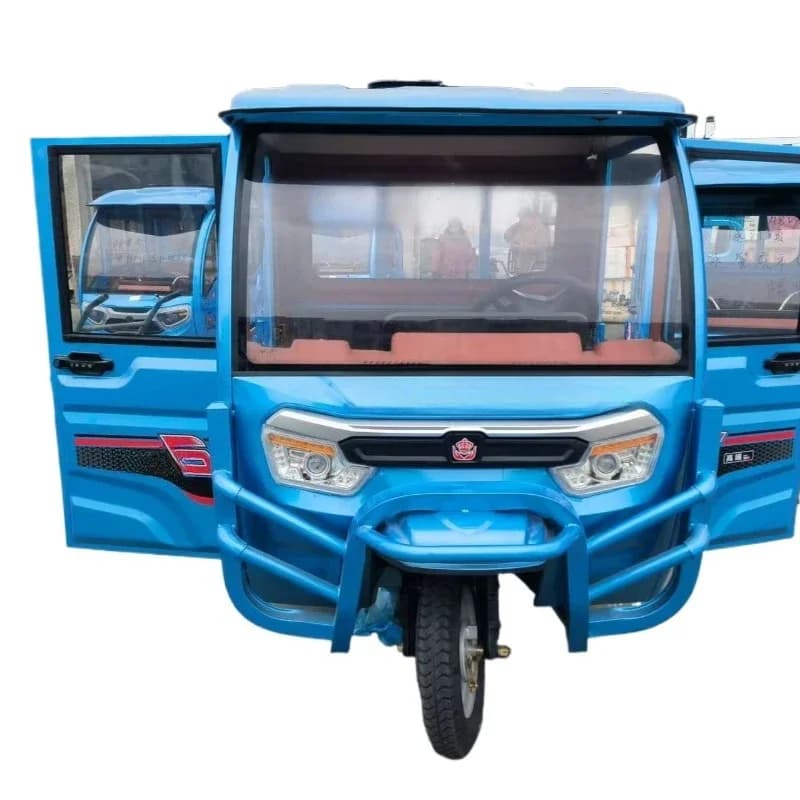 Electric tricycle thickened pulling cargo household semi-closed climbing with shed agricultural load