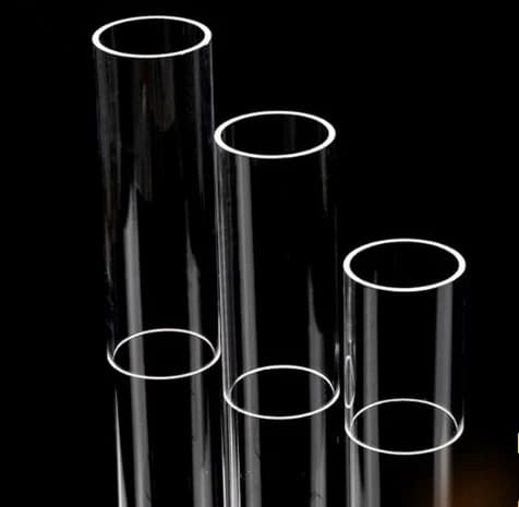 Custom Processing OD 15-50mm Quartz Tube Heat Resistant Transparent Hollow Explosion Proof Glass