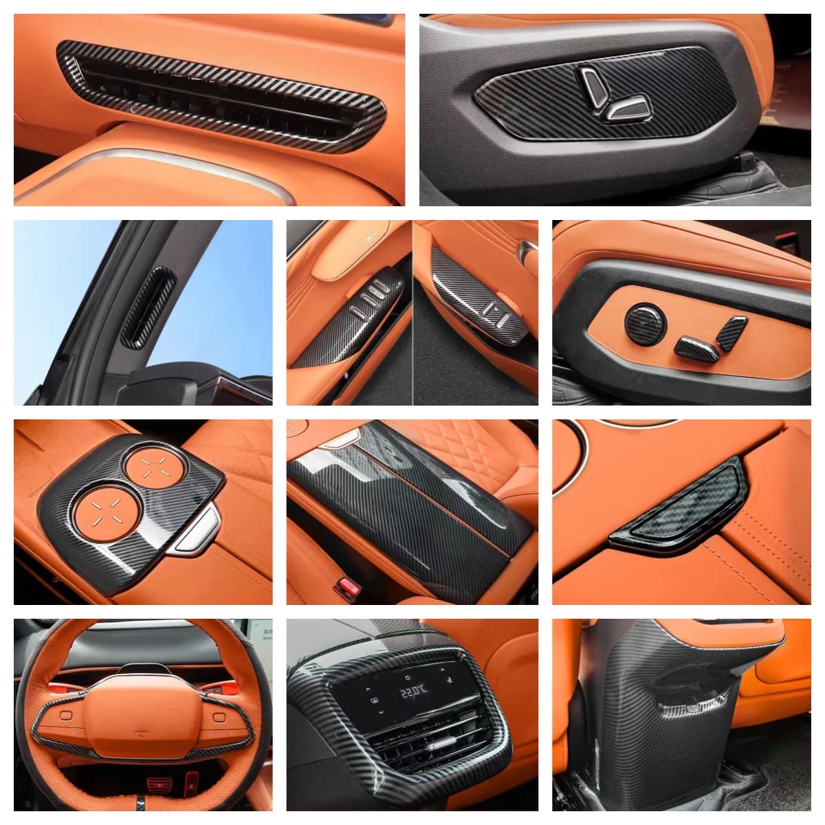 For Changan Deepal S7 S07 2023-2025 Window Control Panel Gear Shift Air Vent Outlet Steering wheel armrest accessories