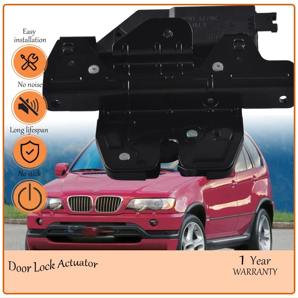 Sturdy Rear Upper Tailgate Latch Actuator, Designed for BMW X5 E53 2000-2003, OEM Spec 51248408492, Wear-Resistant & Effortless