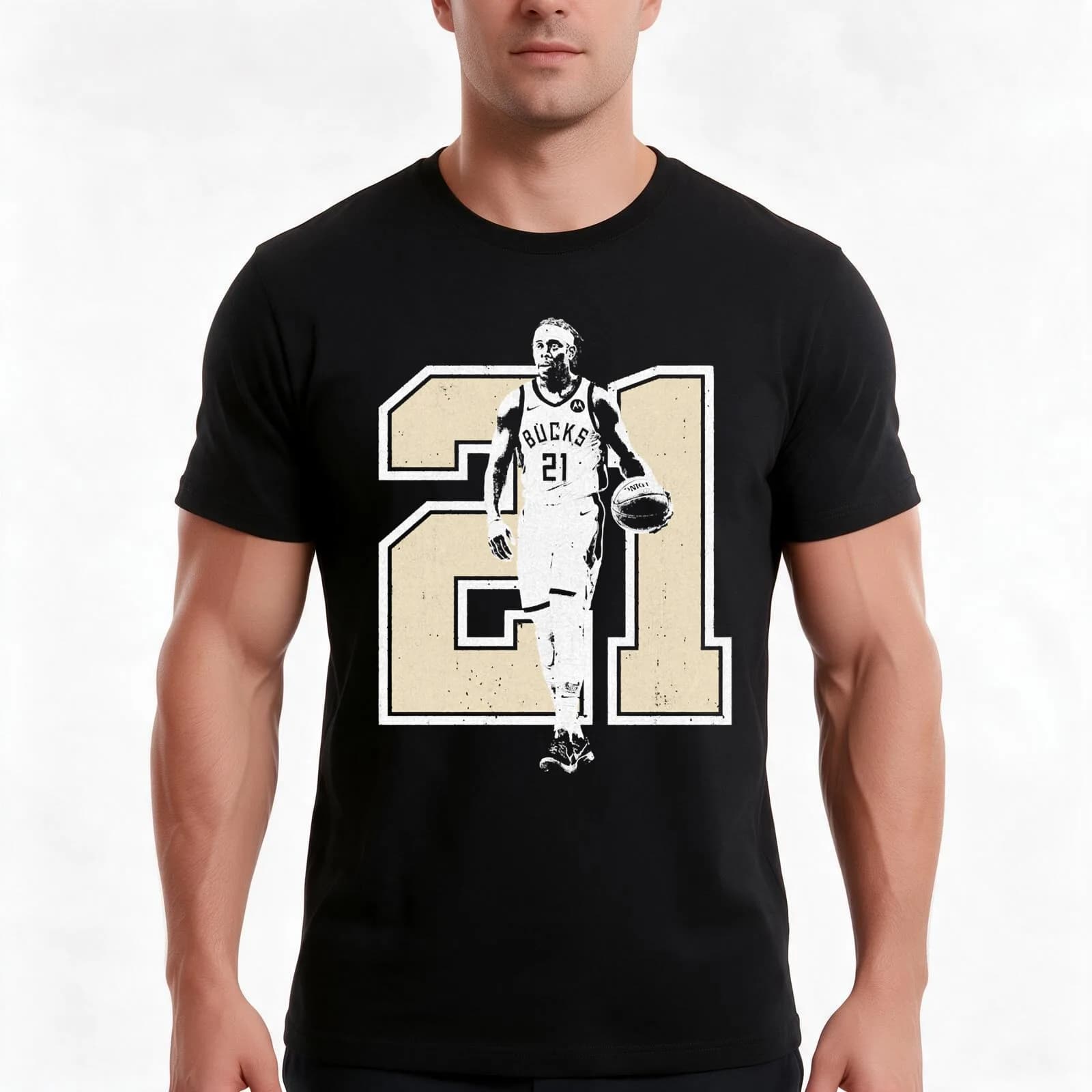 Jrue HolidayEssential T-Shirt, Summer Casual Cotton Tee, Oversized Streetwear Tops, Vintage Graphic Print, Unisex Men Women