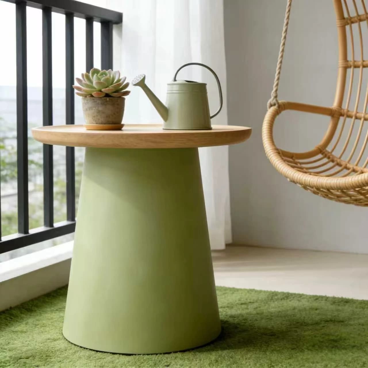 # Nordic Stone Coffee Table Living Room Small Apartment Table Simple Sofa Side Table Minimalist Balcony Trendy