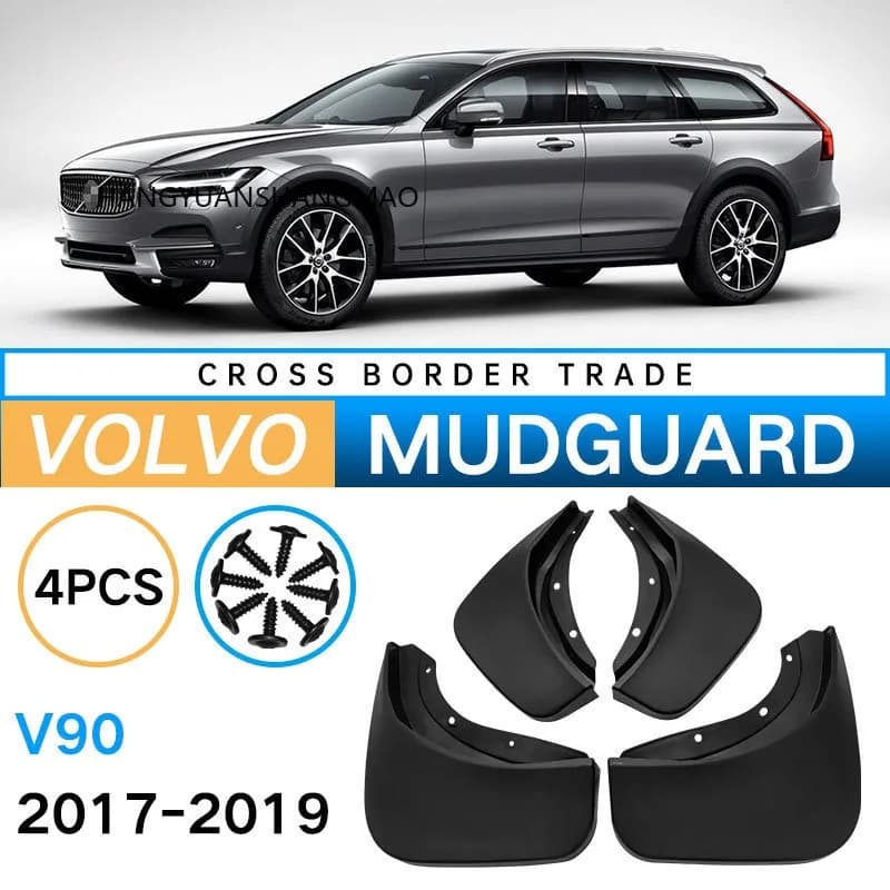 OE Styled Molded Car Mud Flaps For Volvo V90 CC Cross Country 2017 - 2025 Mudflaps Splash Guards Mud Flap Mudguards Accessories