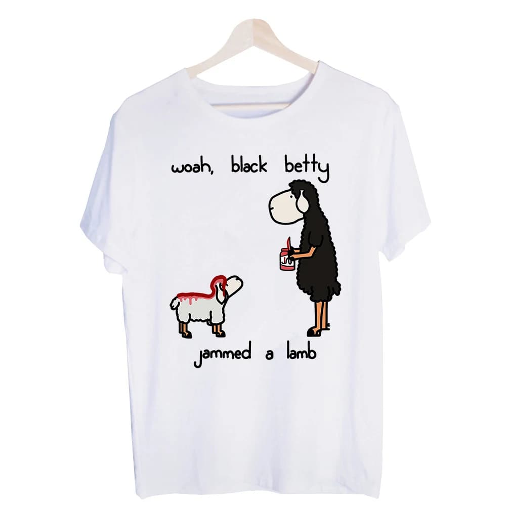 Men's Sheep Animal Graphic Tee, Short Sleeve Crew Neck T-Shirt with Typography Print for Casual Daily Wear
