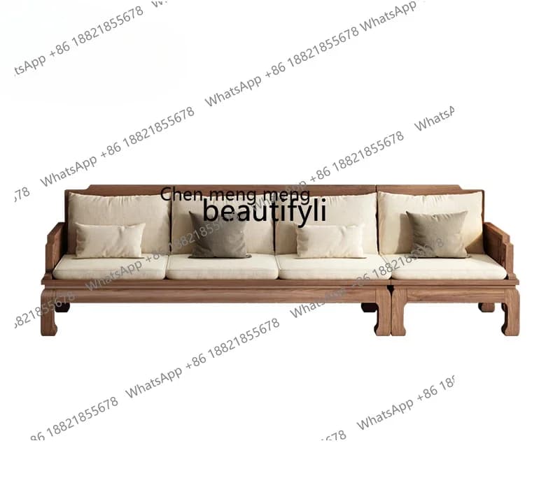 D178 South American walnut new Chinese-style solid wood sofa concubine collapse corner living room small apartment Y