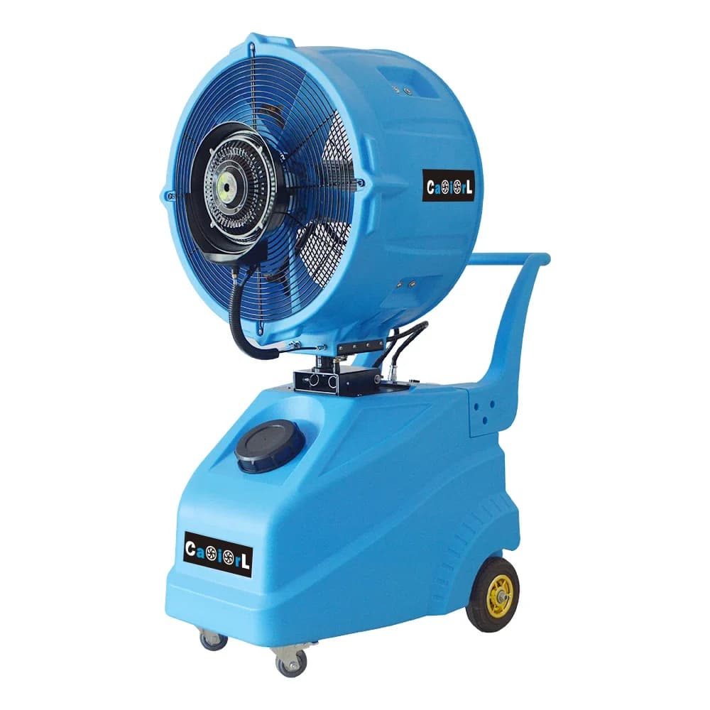 Practical 8000CFM Mist Cooling Fan Trolley Portable Industrial Air Conditioner with Water for Outdoor Animal Husbandry Equipment