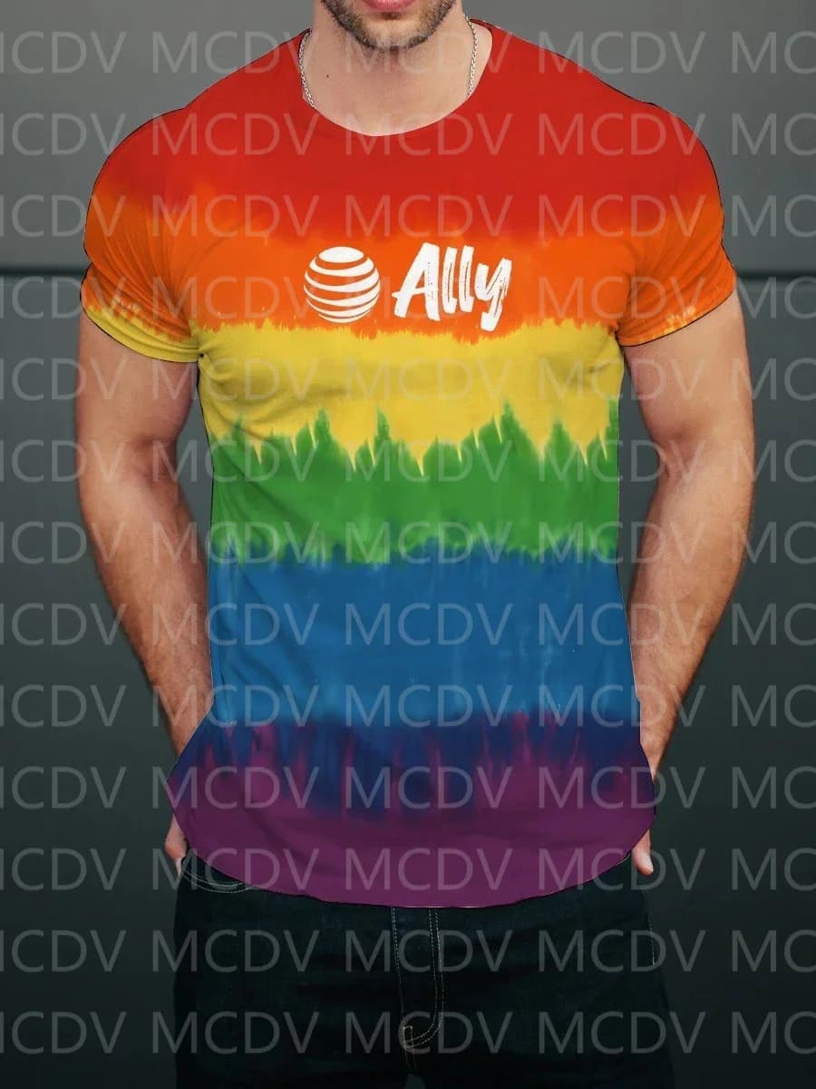 Summer Men's  Rainbow Colorful Skull Funny T-Shirt The Colorful The Best He Him Hole LGBT3D Printed T Shirt
