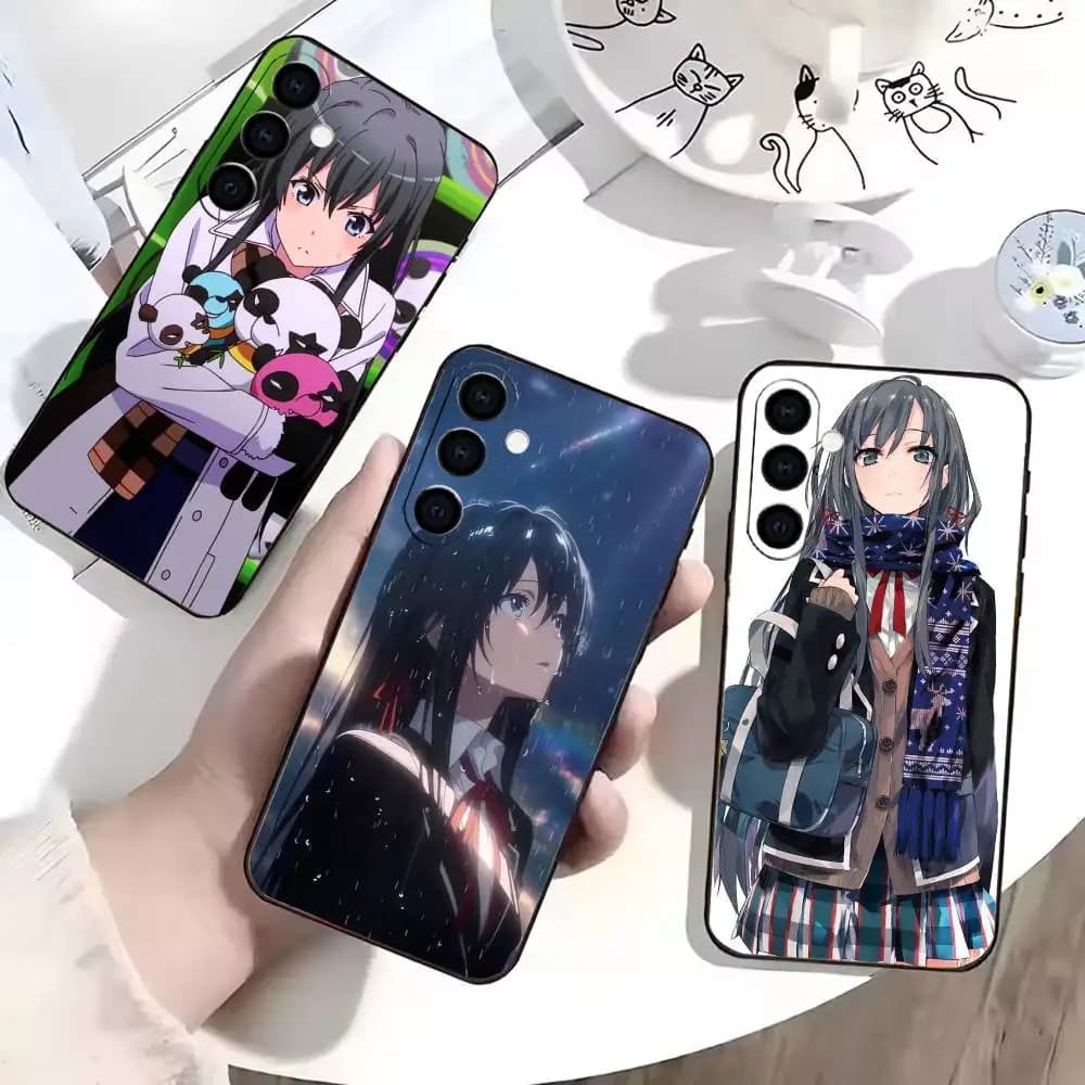 Yukino Yukinoshita  Phone Case For Samsung Galaxy A73,A72,A71,A70,A53,A52,A51,Others Soft Black Cover