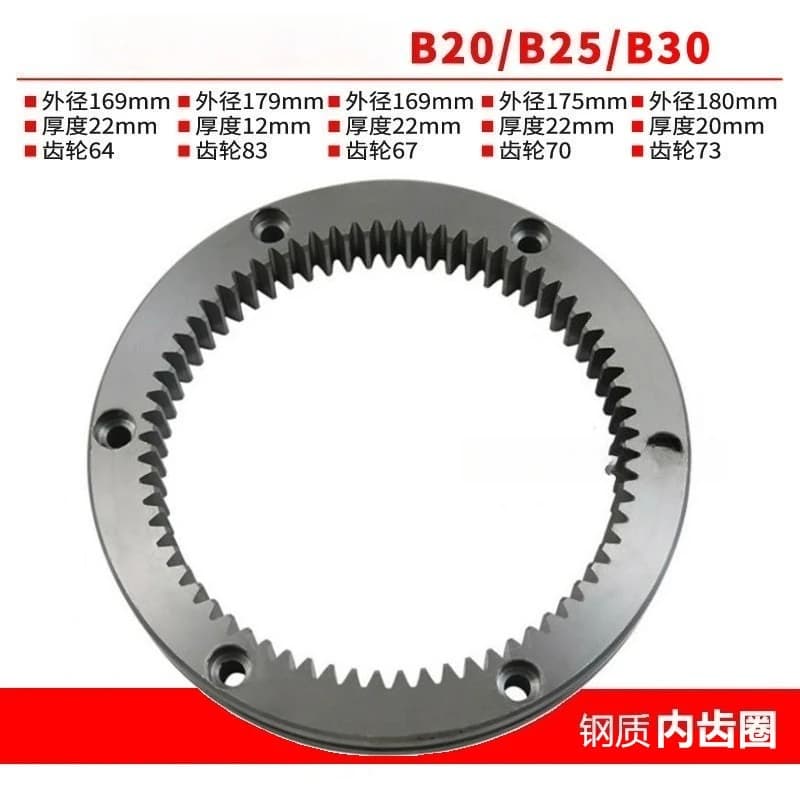 Internal Ring Gear Replacement Parts Fit B20 B25 B30 Commercial Food Mixer Egg Beater Gear Accessory