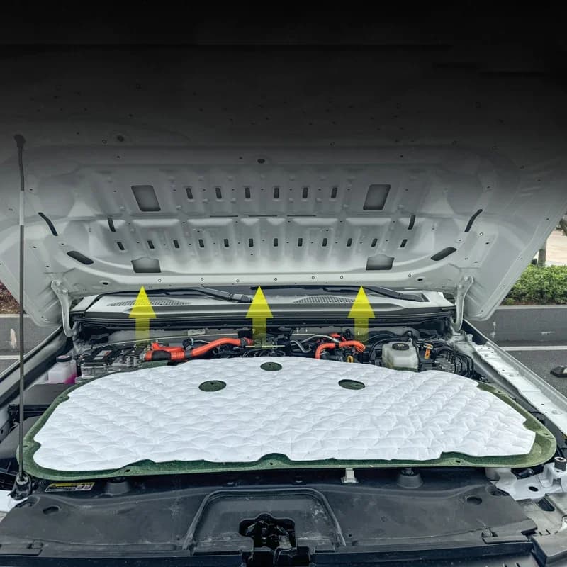 Engine Hood Sound Pad for Toyota Land Cruiser 250 2024 1958 Prado LC250 Car Front Heat Insulation Cotton Covers Fireproof Interi