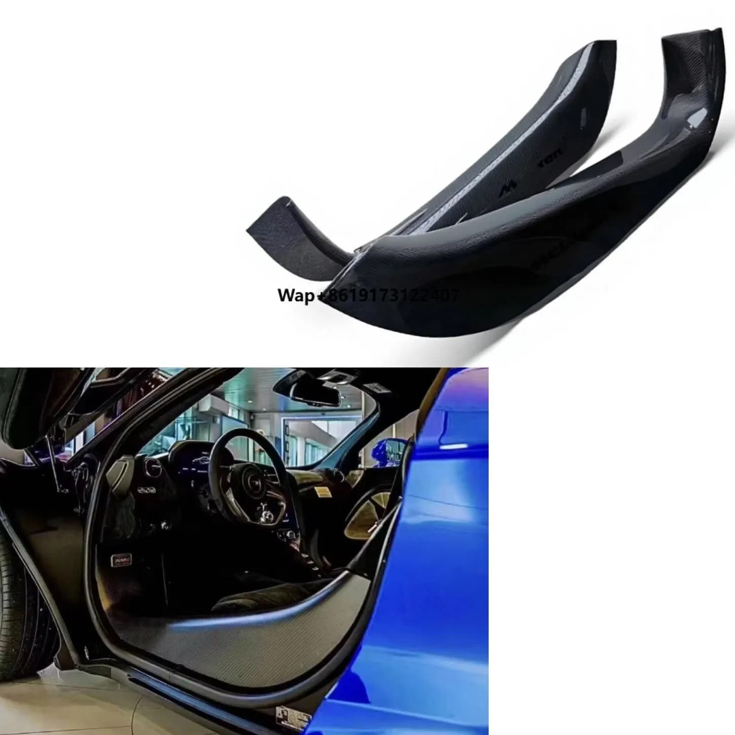 High Quality Novite-c Style Dry Carbon Fiber Threshold Door Panels Factory Direct Sales for 540c 570s 720s