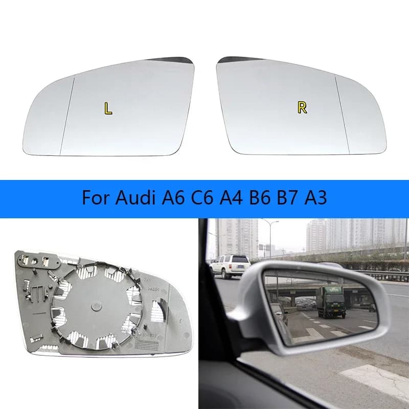 Car Mirrors for Audi A6 C6 A4 B6 B7 Mirror Rearview Mirror Reflector Electric Heating Glass OEM: 8E0 857 535 E / 8E0 857 536 E