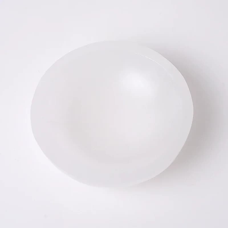 Natural selenite quartz crystal stone bowl round home decoration handmade crystal crafts