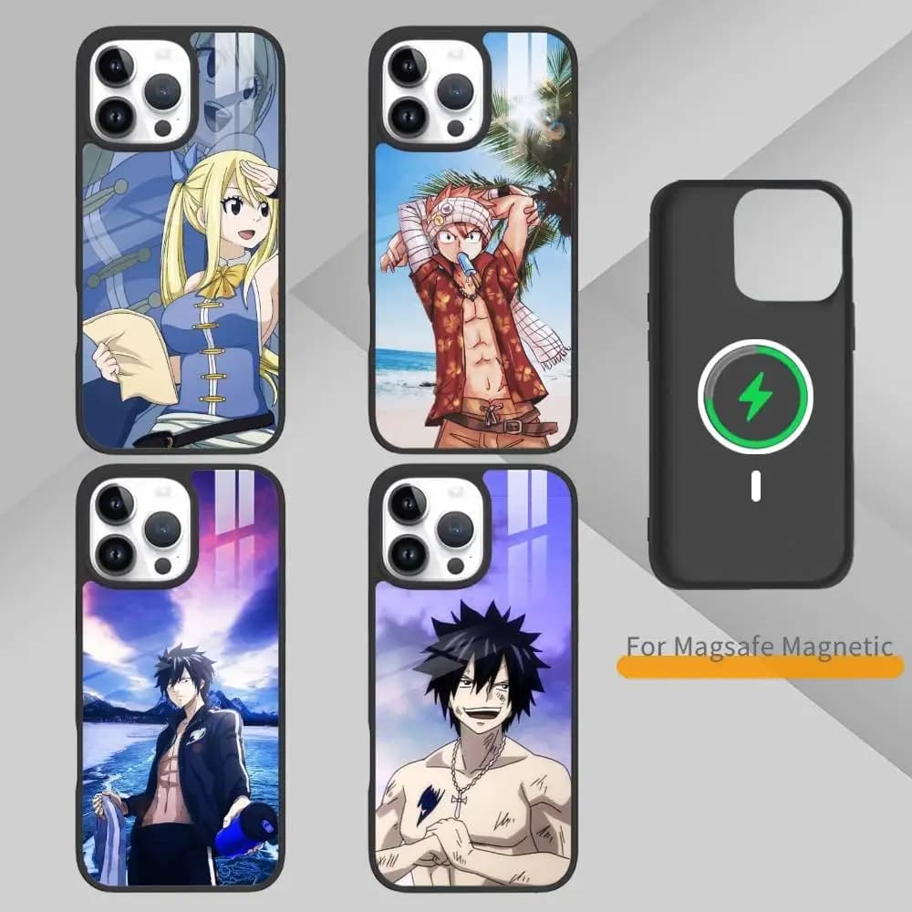 ANIME R-FAIRY TAIL Phone Case For iPhone 17,16,15,14,13,Pro,Max,Plus,Magnetic For Magsafe Wireless Charging