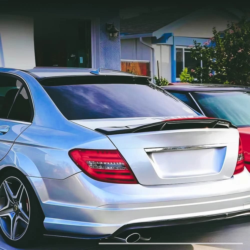 ZF-F Para mercedes-benz Clase C W204 estilo R alerón trasero sedán de 4 puertas sin taladro Exterior automotriz accesorios de mo