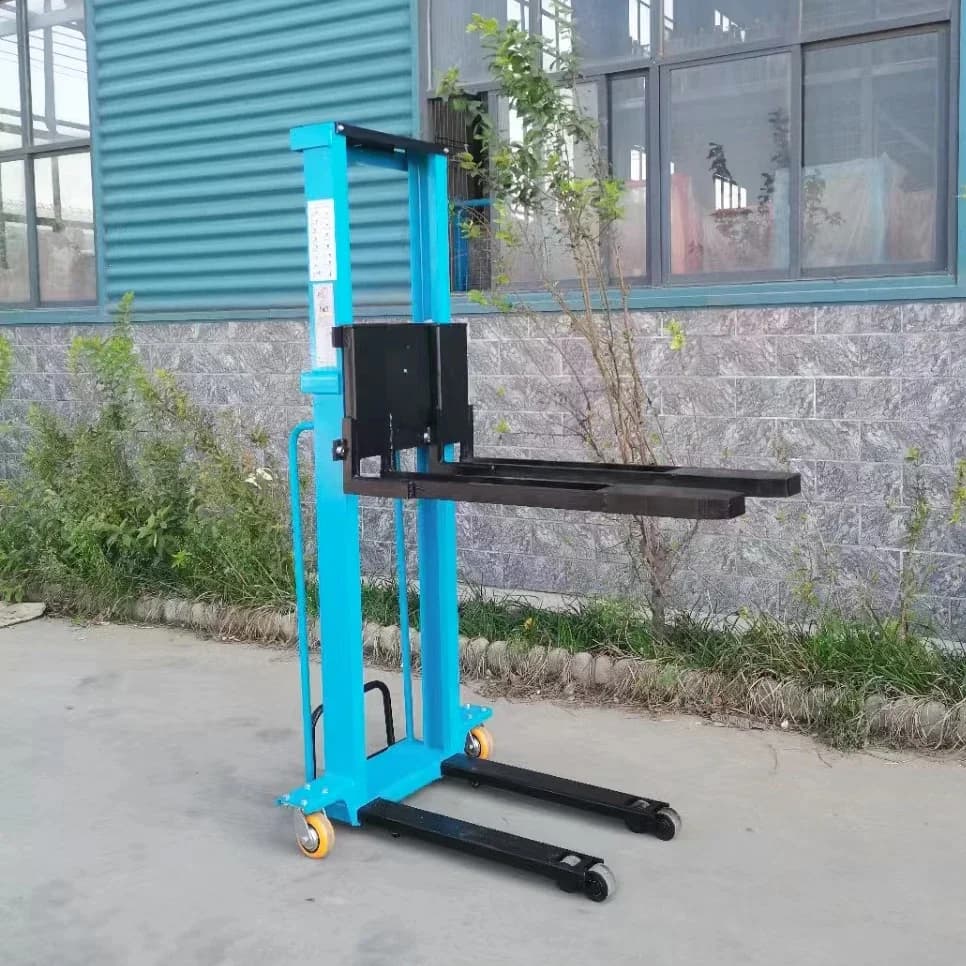 High Quality 1ton 1.6m Self Loading Portable Forklift Electric Stacker