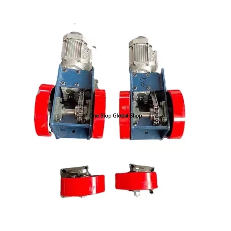 Simple Gantry Crane with Electric Traveling Wheels Trolley Casters Turning and Traveling Ground Beam  Trackless Drive Device.