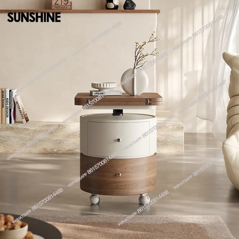 Mobile lift folding coffee table Italian retro multi-functional integrated living room coffee table