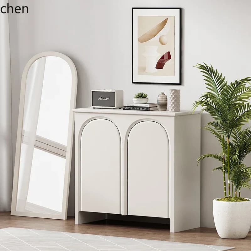 HT dining side cabinet modern simple light luxury arched porch cabinet storage storage chest cabinet
