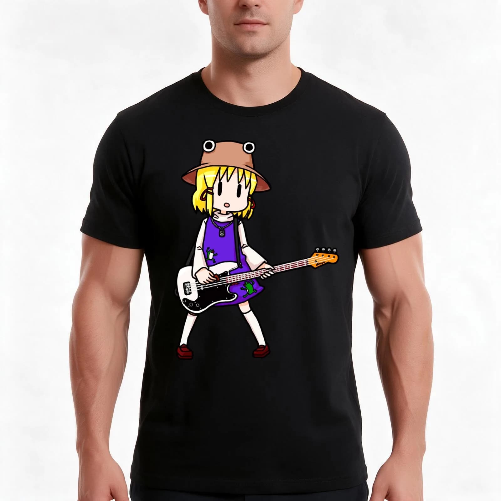Chibi Suwako Moriya ~ Touhou T-Shirt, Summer Casual Cotton Tee, Oversized Streetwear Tops, Vintage Graphic Print, 100% Cotton