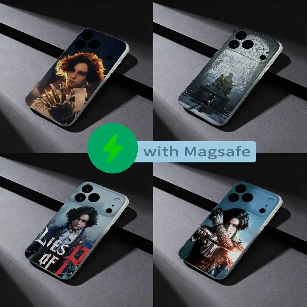 Game L-Lies Of P Phone Case For iPhone 17,16,15,14,13,12,X,XS,Pro,Max,Plus,E,Air,Mini with Magsafe Magnetic Liquid TPU